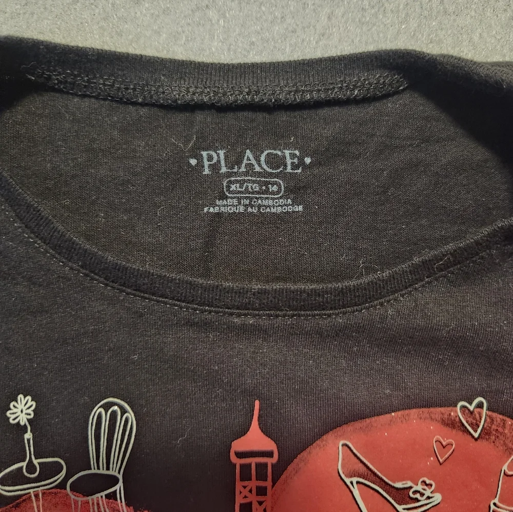 The Childrens Place Size XL Black Pink